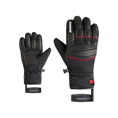 black. red