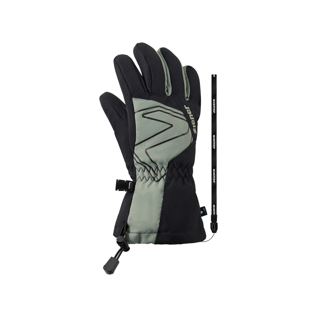 black.dusty green