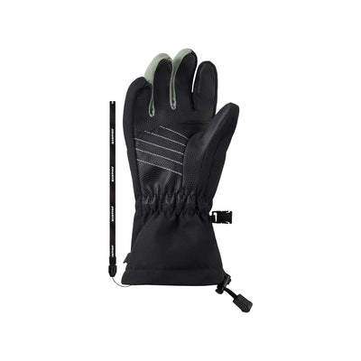 black.dusty green