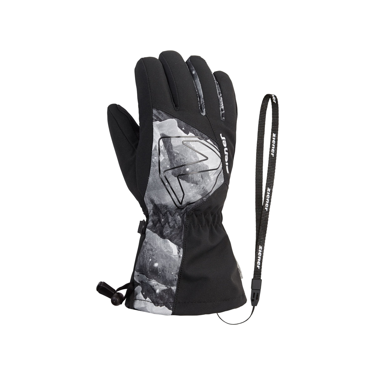 black.grey mountain print