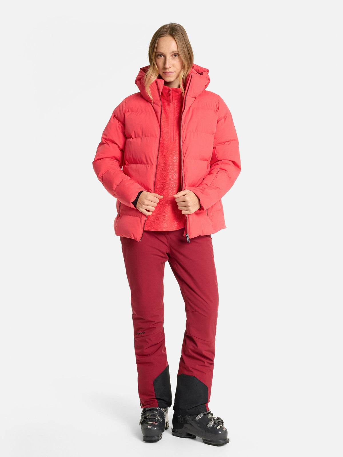 fiery red