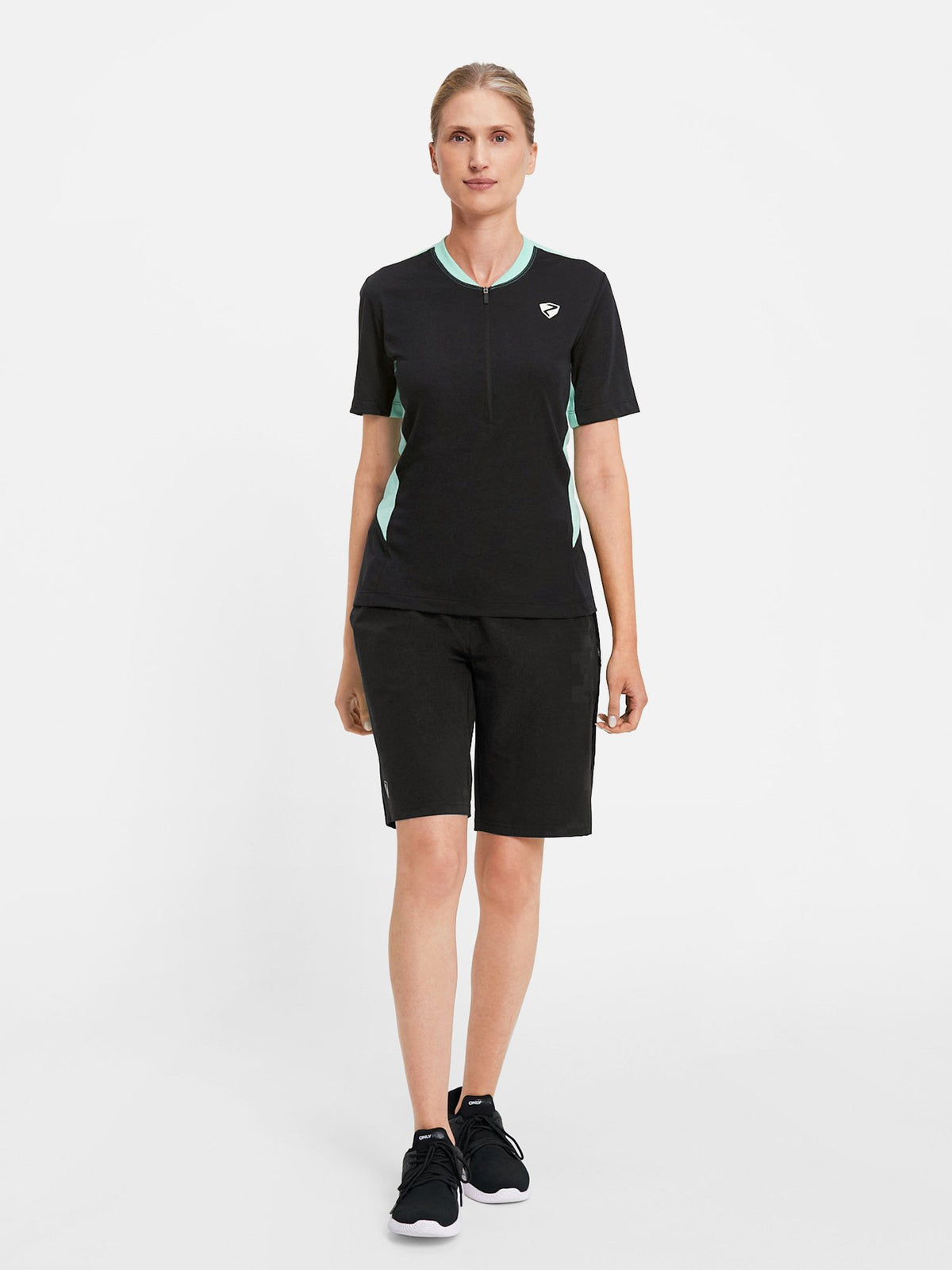 black.bright turquoise